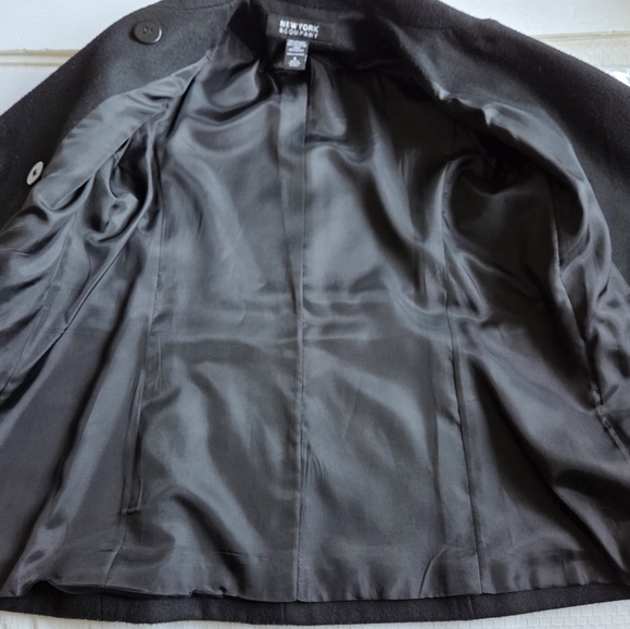 New York & Company Black Peacoat - Picture 9 of 10